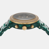  Shop Authentic Michael Kors Runway Chronograph Green Dial Green Steel Strap Watch for Women - MK7422 - Luxxuri