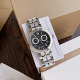  Shop Authentic Versace Quartz Black Dial Silver Steel Strap Watch For Men - VBR080018 - Luxxuri