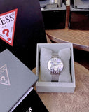  Shop Authentic Guess Iconic Quartz Silver Dial Silver Mesh Bracelet Watch For Women - GW0527L1 - Luxxuri
