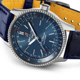  Shop Authentic Breitling Navitimer Automatic 35 Blue Dial Blue Leather Strap Watch for Men - A17395161C1P1 - Luxxuri