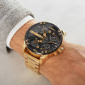  Shop Authentic Diesel Mr Daddy 2.0 Black Dial Gold Stainless Steel Watch For Men - DZ7333 - Luxxuri
