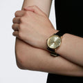 Shop Authentic Marc Jacobs Baker Gold Dial Black Leather Strap Watch for Women - MBM1399 - Luxxuri