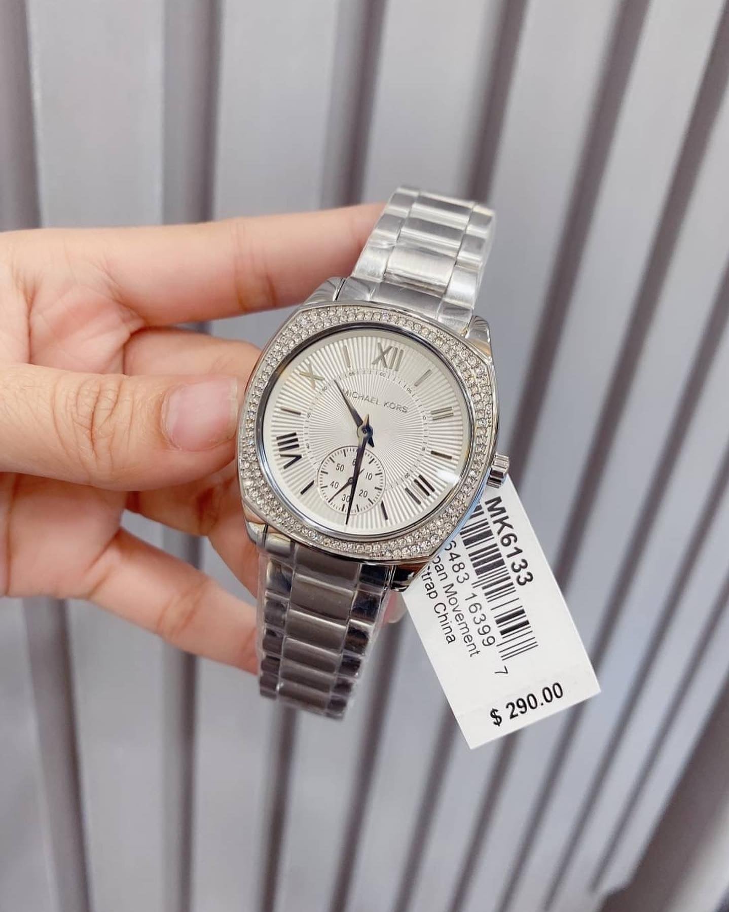  Shop Authentic Michael Kors Bryn Quartz Silver Dial Silver Steel Strap Watch For Women - MK6133 - Luxxuri