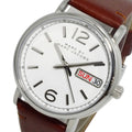  Shop Authentic Marc Jacobs Fergus White Dial Brown Leather Strap Watch for Women - MBM8649 - Luxxuri