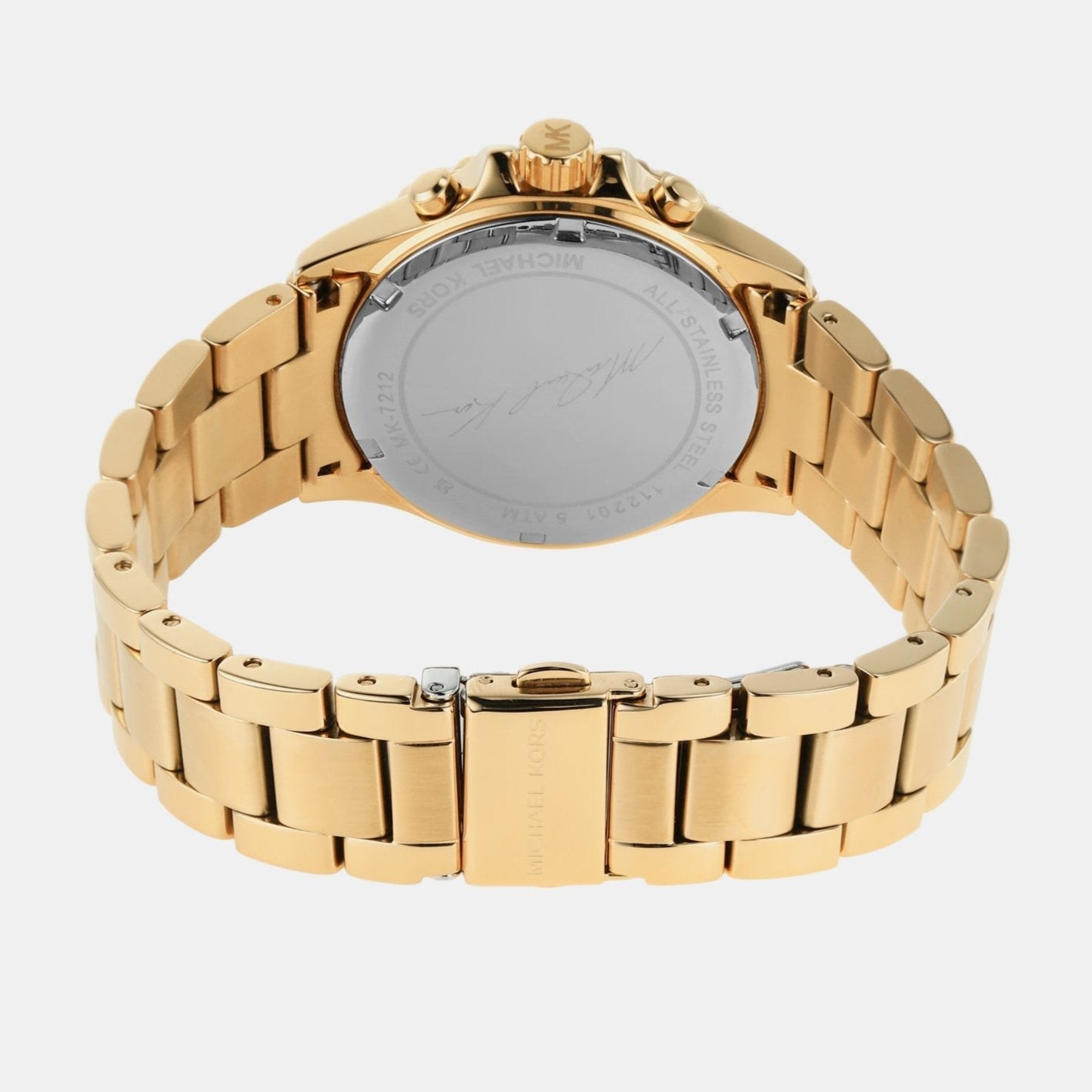  Shop Authentic Michael Kors Everest Chronograph White Dial Gold Steel Strap Watch For Women - MK7212 - Luxxuri