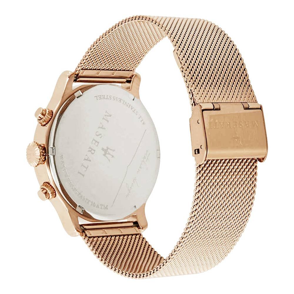  Shop Authentic Maserati Epoca Black Dial Gold Mesh Bracelet Watch For Men - R8873618005 - Luxxuri