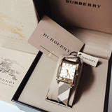  Shop Authentic Burberry Nova Gold Tone Square Dial Leather Strap Watch for Women - BU1582 - Luxxuri