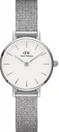  Shop Authentic Daniel Wellington Classic Petite Sterling White Dial Silver Mesh Bracelet Watch for Women - DW00100442 - Luxxuri