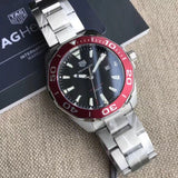  Shop Authentic Tag Heuer Aquaracer Black Dial Silver Steel Strap Watch for Men - WAY101B.BA0746 - Luxxuri