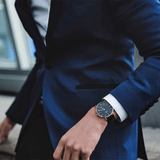  Shop Authentic Daniel Wellington Classic York Black Dial Brown Leather Strap Watch For Men - DW00100128 - Luxxuri