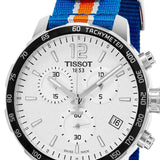  Shop Authentic Tissot Quickster Chronograph NBA New York Kicks White Dial Multicolored Nato Strap Watch For Men - T095.417.17.037.06 - Luxxuri