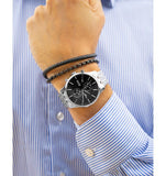  Shop Authentic Hugo Boss Associate Black Dial Silver Steel Strap Watch for Men - 1513869 - Luxxuri