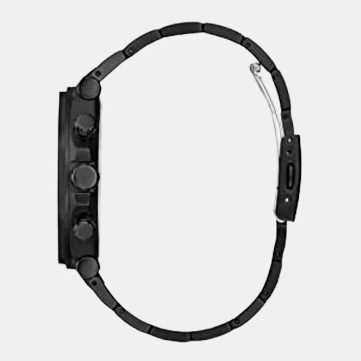 Guess Edge Chronograph Black Dial Black Steel Strap Watch For Men - GW0539G3