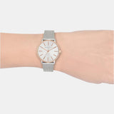  Shop Authentic Armani Exchange Lola Analog White Dial Silver Mesh Strap Watch For Women - AX5537 - Luxxuri