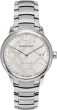 Shop Authentic Burberry The Classic Silver Dial Silver Steel Strap Watch for Men - BU10004 - Luxxuri