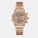  Shop Authentic Guess Fusion Chronograph Rose Gold Dial Rose Gold Steel Strap Watch for Women - GW0552L3 - Luxxuri