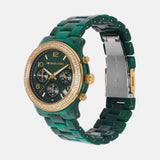  Shop Authentic Michael Kors Runway Chronograph Green Dial Green Steel Strap Watch for Women - MK7422 - Luxxuri