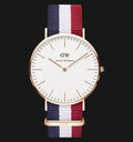  Shop Authentic Daniel Wellington Classic Cambridge White Dial Two Tone NATO Strap Watch For Men - DW00100003 - Luxxuri