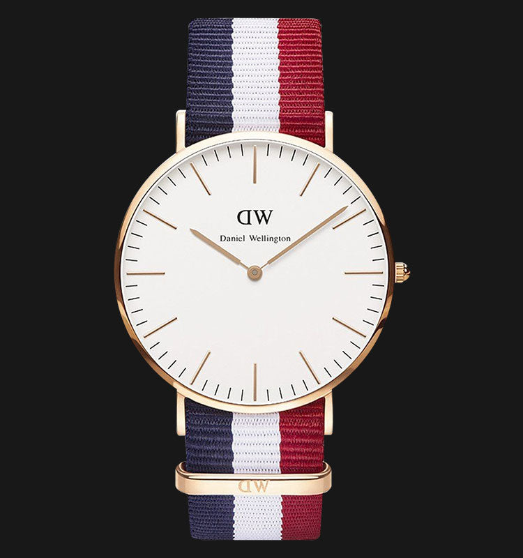  Shop Authentic Daniel Wellington Classic Cambridge White Dial Two Tone NATO Strap Watch For Men - DW00100003 - Luxxuri