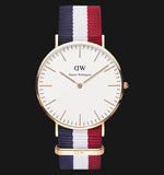  Shop Authentic Daniel Wellington Classic Cambridge White Dial Two Tone NATO Strap Watch For Men - DW00100003 - Luxxuri