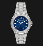  Shop Authentic Michael Kors Lennox Three Hand Blue Dial Silver Steel Strap Watch For Women - MK6990 - Luxxuri