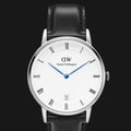  Shop Authentic Daniel Wellington Dapper Sheffield White Dial Black Leather Strap Watch For Women - DW00100096 - Luxxuri