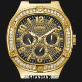  Shop Authentic Guess Duke Crystals Black Dial Black Silicone Strap Watch For Men - GW0641G2 - Luxxuri