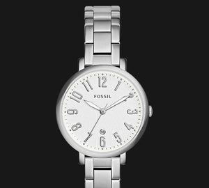  Shop Authentic Fossil Jacqueline White Dial Silver Steel Strap Watch for Women - ES3969 - Luxxuri