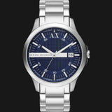  Shop Authentic Armani Exchange Hampton Chronograph Blue Dial Silver Steel Strap Watch For Men - AX2132 - Luxxuri
