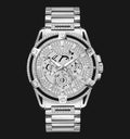  Shop Authentic Guess King Quartz Silver Dial Silver Steel Strap Watch For Men - GW0497G1 - Luxxuri