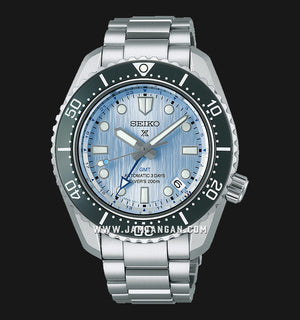  Shop Authentic Seiko Prospex Limited Edition Automatic GMT Glacier Blue Dial Silver Steel Strap Watch For Men - SPB385J1 - Luxxuri