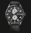  Shop Authentic Hugo Boss Aeroliner Chronograph Black Dial Black Leather Strap Watch For Men - 1513086 - Luxxuri