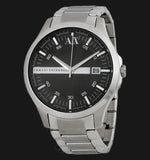  Shop Authentic Armani Exchange Hampton Chronograph Black Dial Silver Steel Strap Watch For Men - AX2103 - Luxxuri