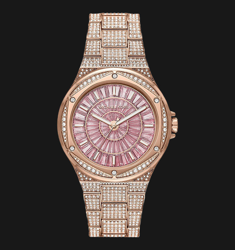  Shop Authentic Michael Kors Lennox Three Hand Crystals Rose Gold Dial Rose Gold Steel Strap Watch For Women - MK6992 - Luxxuri
