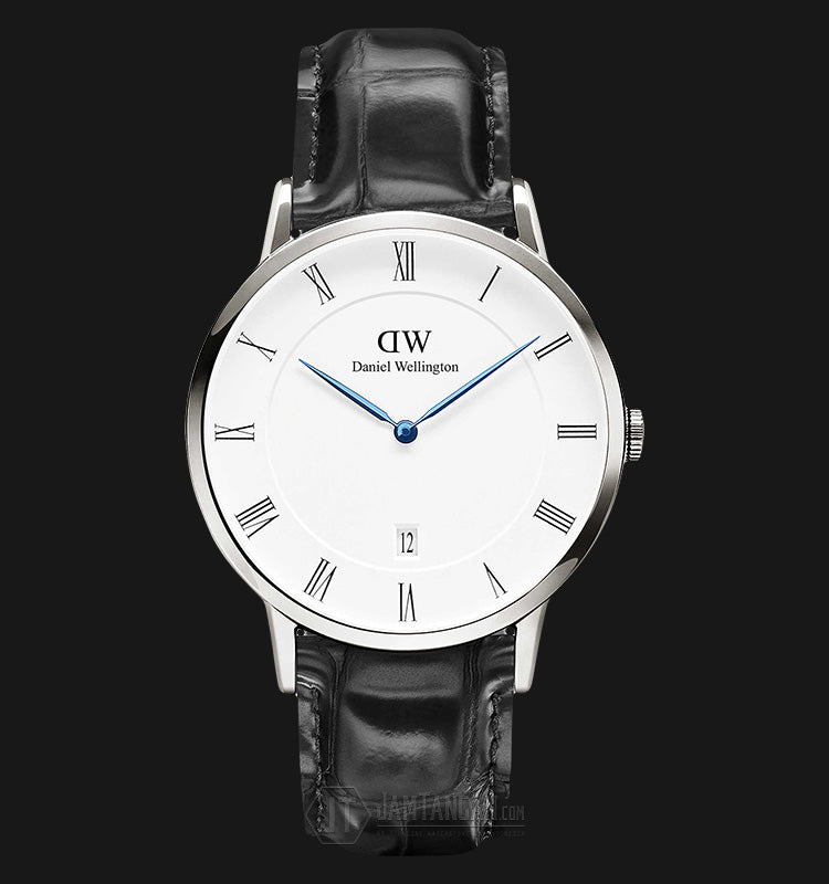  Shop Authentic Daniel Wellington Dapper Reading White Dial Black Leather Strap Watch For Men - DW00100108 - Luxxuri
