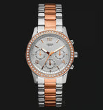  Shop Authentic Guess Mini Spectrum Quartz Silver Dial Two Tone Steel Strap Watch For Women - W0122L1 - Luxxuri