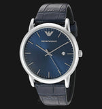  Shop Authentic Emporio Armani Dress Quartz Blue Dial Blue Leather Strap Watch For Men - AR2501 - Luxxuri