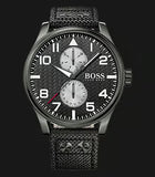  Shop Authentic Hugo Boss Aeroliner Maxx Quartz Black Dial Black Nylon Strap Watch For Men - HB1513086 - Luxxuri