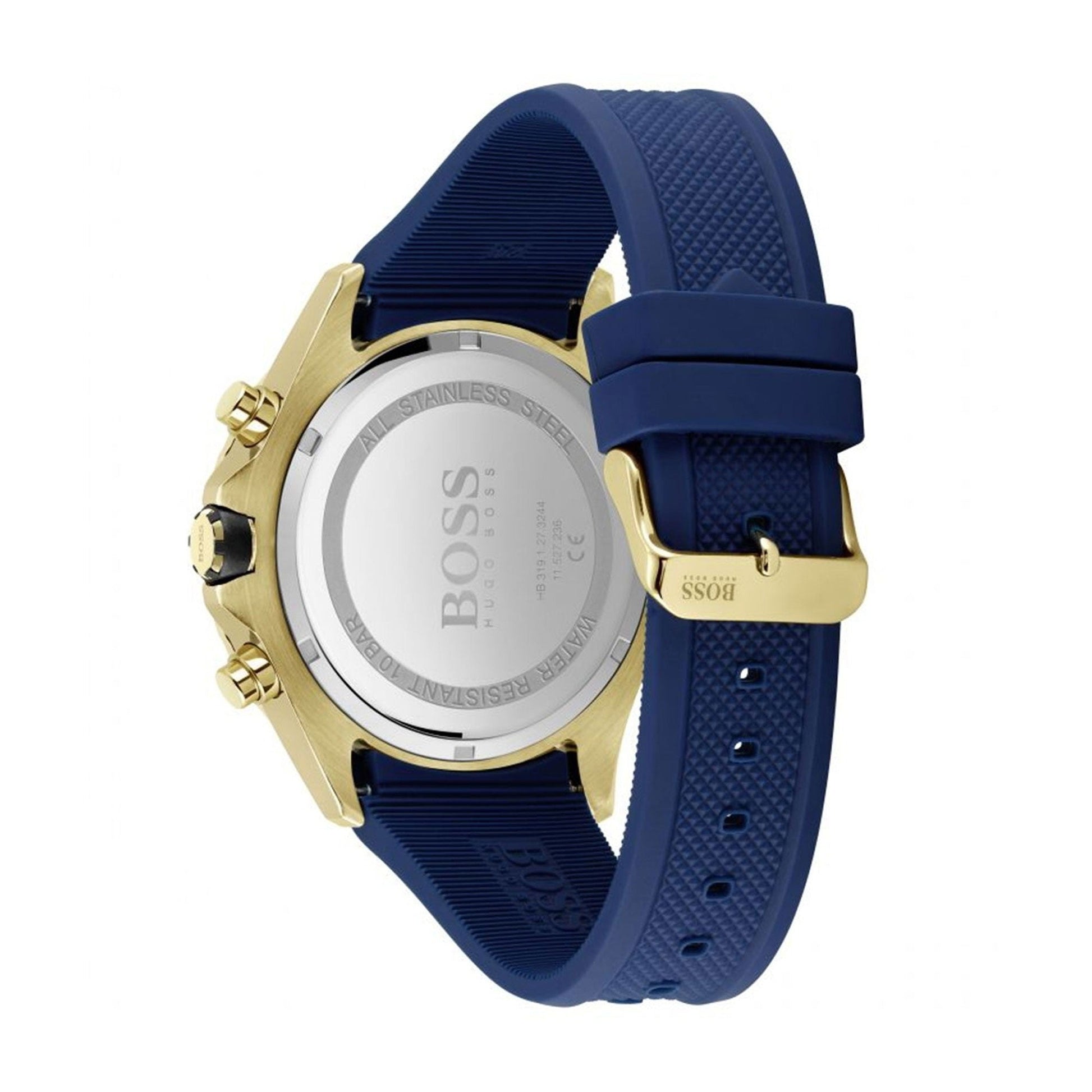  Shop Authentic Hugo Boss Globetrotter Blue Dial Blue Silicone Strap Watch for Men - 1513822 - Luxxuri