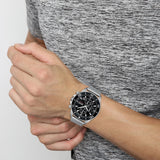  Shop Authentic Hugo Boss Admiral Black Dial Silver Mesh Bracelet Watch for Men - 1513904 - Luxxuri