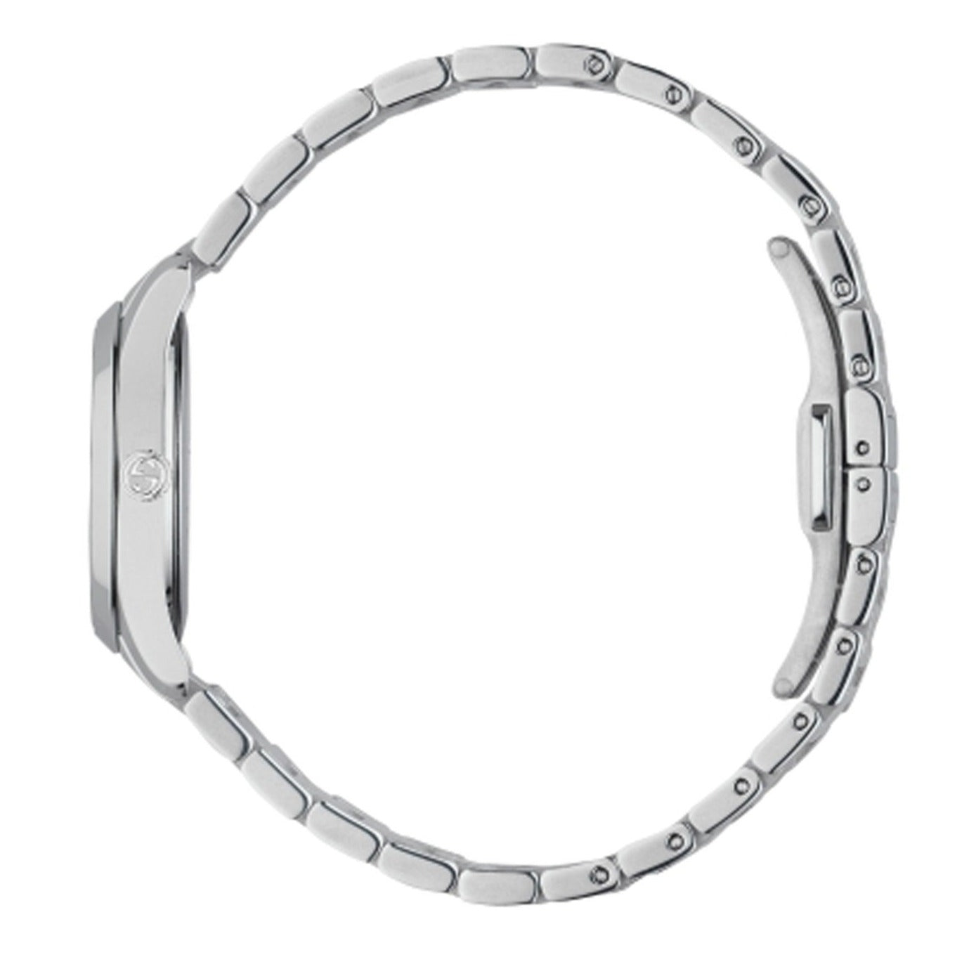  Shop Authentic Gucci GG2570 Diamonds Black Dial Silver Steel Strap Watch For Women - YA142503 - Luxxuri