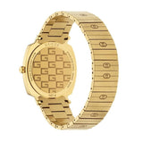  Shop Authentic Gucci Grip Quartz Yellow Gold Dial Gold Steel Strap Unisex Watch - YA157409 - Luxxuri