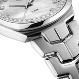  Shop Authentic Tag Heuer Link Quartz Diamonds Mother of Pearl Dial Silver Steel Strap Watch for Women - WBC1316.BA0600 - Luxxuri
