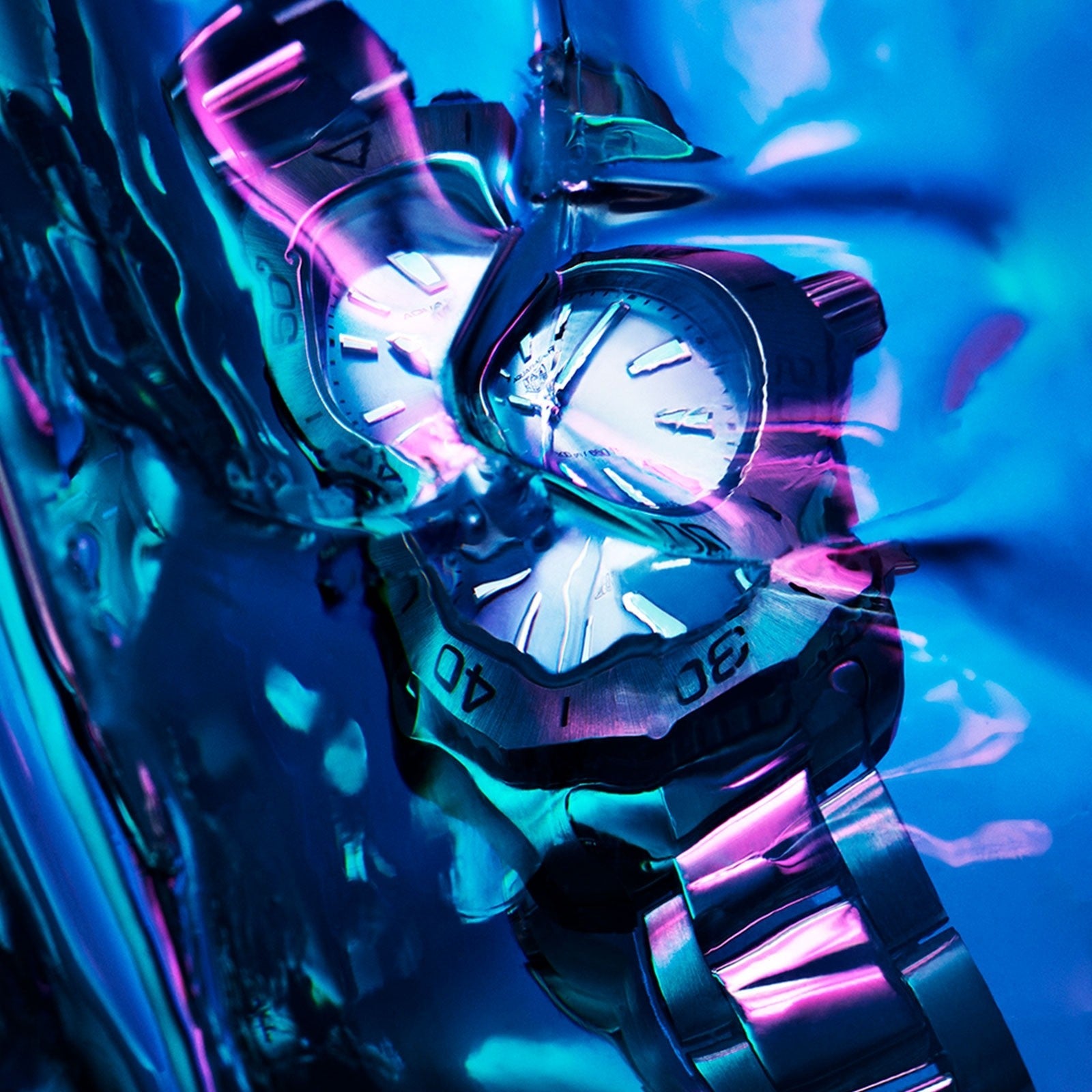  Shop Authentic Tag Heuer Aquaracer Professional 200 Quartz White Dial Silver Steel Strap Watch for Women - WBP1411.BA0622 - Luxxuri