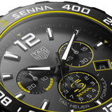  Shop Authentic Tag Heuer Formula 1 Chronograph Senna Black Dial Black Leather Strap Watch for Men - CAZ101AJ.FC6487 - Luxxuri