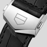  Shop Authentic Tag Heuer Carrera Day Date Black Dial Black Leather Strap Watch for Men - WBN2013.FC6503 - Luxxuri