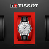  Shop Authentic Tissot Le Locle Powermatic 80 Silver Dial Black Leather Strap Watch For Men - T006.407.16.033.00 - Luxxuri