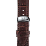  Shop Authentic Tissot T Classic Tradition White Dial Brown Leather Strap Watch For Men - T063.610.16.037.00 - Luxxuri