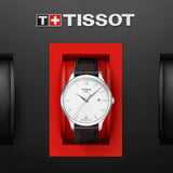  Shop Authentic Tissot T Classic Tradition White Dial Brown Leather Strap Watch For Men - T063.610.16.037.00 - Luxxuri