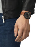  Shop Authentic Tissot T Sport Chrono XL Black Dial Brown Leather Strap Watch For Men - T116.617.36.057.00 - Luxxuri